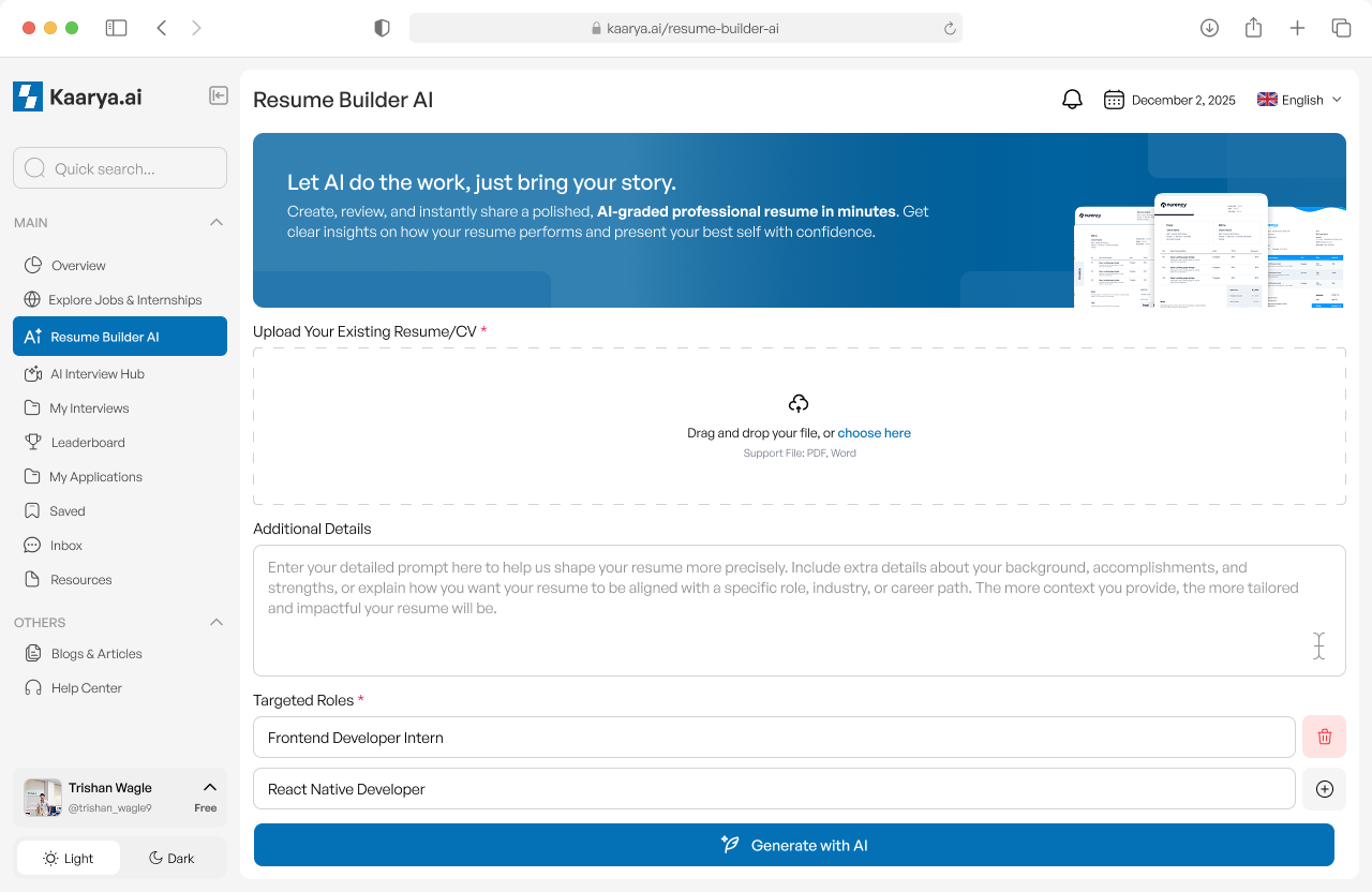 AI Resume Builder